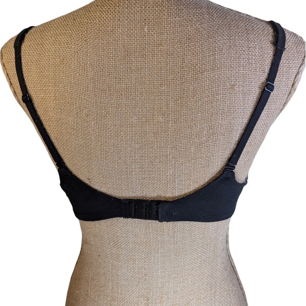 Victoria's Secret Body Perfect Shape Black Sexy Lace Trim Demi Bra 36B - Picture 2 of 5